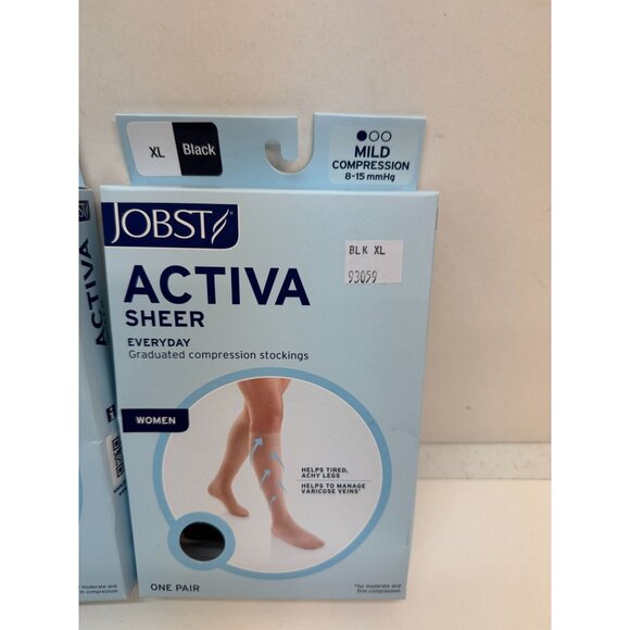 2 Activa Womans Compression Stockings XL  New  Boxed - Picture 3 of 5